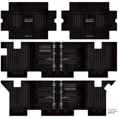 Bestellnr. ALU_K_CB, Design Cargo, Folien-Set für BMW GS Alu Koffer 