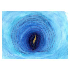 Vulve d'or impression d'art