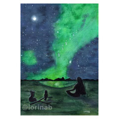 La sasgesse de la nuit impression d'art Lorina
