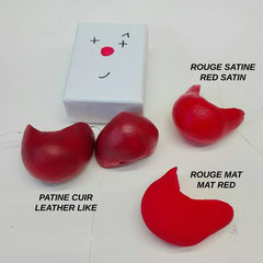 patine cuir - rouge vif mat et satiné 