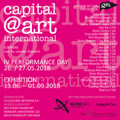 Anzeigen-Plakat Capital@Art International  Magenta