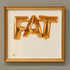 Fat balloon, Photografie (metallic, golden frame), 32x30cm, Documentation photo: Veronika Merklein, Photo: Rebecca Memoli