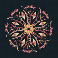 Vintage Rose wall quilt quiltworx pattern