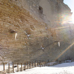 photo du château sous la neige