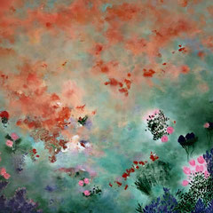 The Spring, 2024, mixed media on canvas, 170 x 170 cm