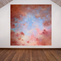 After the Storm, 2023, mixed media on canvas, 200 x 200 cm