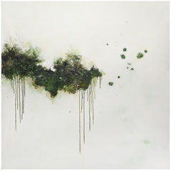 Untitled, 2021, mixed media on canvas, 150 x 150 cm