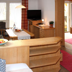 Hotelzimmer in der Spielmannsau im Trettachtal bei Oberstdorf