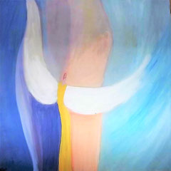 erhebend 1,20 X1,20 m Leinwand 