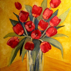 2009 - Tulipani - olio su tela - 50x40 cm - collezione privata