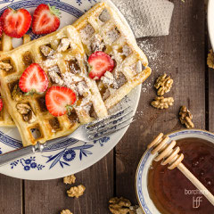 Glutenfreie Waffeln mit Kokosöl