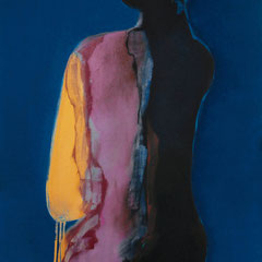 IN BETWEN   2017  EITEMPERA 71,5 x 51 cm
