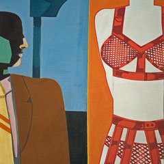 TAUENTZIEN II  1970  EITEMPERA 110 x 95 cm 
