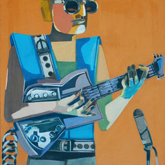 DRUMMER  1969  EITEMPERA 110 x 90 cm