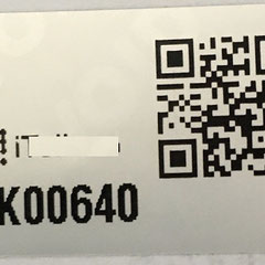 Etiqueta TMV 17x25 mm con codigo QR