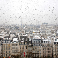 Beaubourg un jour de neige ,Acceptation Salon German 2019.Edition limitée 3/20