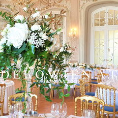 Hochzeit weiß- grün Schloss Laxenburg