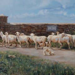 Oil on canvas mounted on panel,