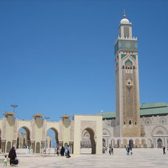 Bild: Moschee Hassan II in Casablanca