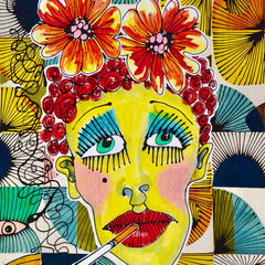 MADEMOISELLE FAIP  30x40cm