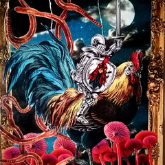 CHICKEN KNIGHT  30x40cm
