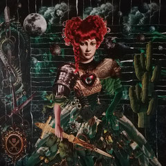 LA COLLAGISTE  100x100cm