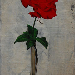 6 真紅の貴婦人 200×400mm  税込価格\220,000 　油絵 DM