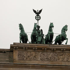 Detail Quadriga auf dem Brandenburger Tor