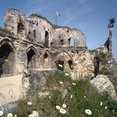 De kasteel ruine valkenburg. De enige hoogteburcht van Nederland