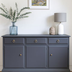 meuble peint gris 