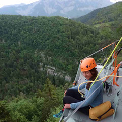 belle vue sur le vercors du portaledge