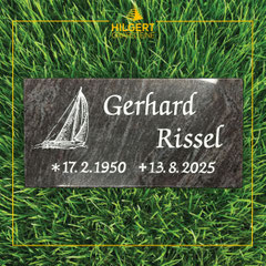Rasenfeldgrabstein - Hilgert Naturstein - Dinslaken