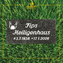 Rasenfeldgrabstein - Hilgert Naturstein - Dinslaken
