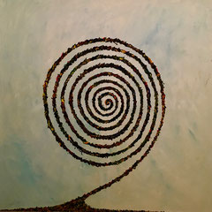 Spiral - oil on canvas - 100 x 100 - EUR 900
