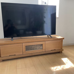 家具リメイク・テーブルからテレビボードにリメイク
