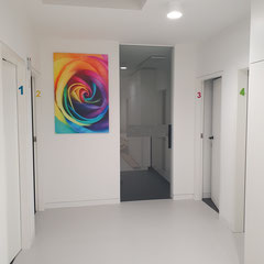 Flur zu den Behandlungszimmern