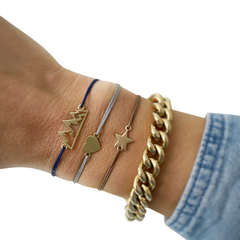 Armbänder aus Gold und Silber vom Goldschmied