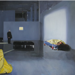 Sans titre, huile sur toile, 168 x 168,5 cm, 2014, collection privée 