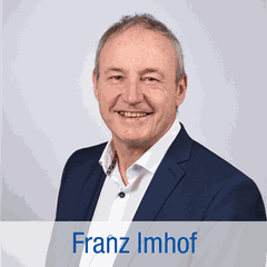 Wohnbezirk IV - Apfelbach, Markelsheim: Franz Imhof,  59 Jahre, Elektroinstallateurmeister, Gemeinderat seit 2009, Markelsheim: Ortschaftsrat seit 2004, 1. Vors. im DRK-Ortsverband und Historischen Verein Centgraf, verheiratet
