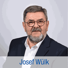 Wohnbezirk II - Althausen, Neunkirchen, Rengershausen, Stuppach: Josef Wülk, 71 Jahre,  Polizeibeamter,  Ortsvorsteher Neunkirchen seit 1994, Gemeinderat seit 1999, verheiratet, 3 Kinder