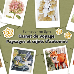 formation en ligne carnet voyage aquarelle automne