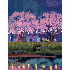 あさかの夜桜