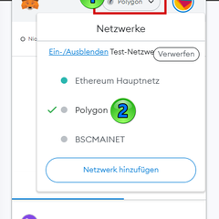 Metamask Wallet (Extension) - So wechselst du das Netzwerk zu POLYGON