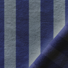 Frottee Streifen Blau