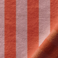 Frottee Bubblegum Orange gestreift