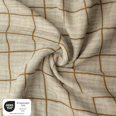 Creme Grid Camel