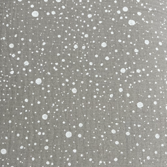 Greige Sprenkel Weiss
