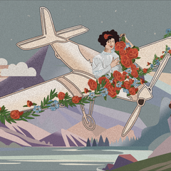 Postcard vintage inspired 