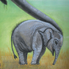 happy, 36x48 cm, 2012, Pastell auf Papier