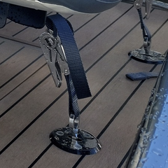Low Profile Padeye Jetski deck Tie down kit